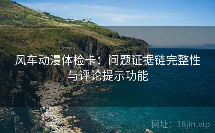 风车动漫体检卡:问题证据链完整性与评论提示功能 风车动漫体检卡:问题证据链完整性与评论提示功能